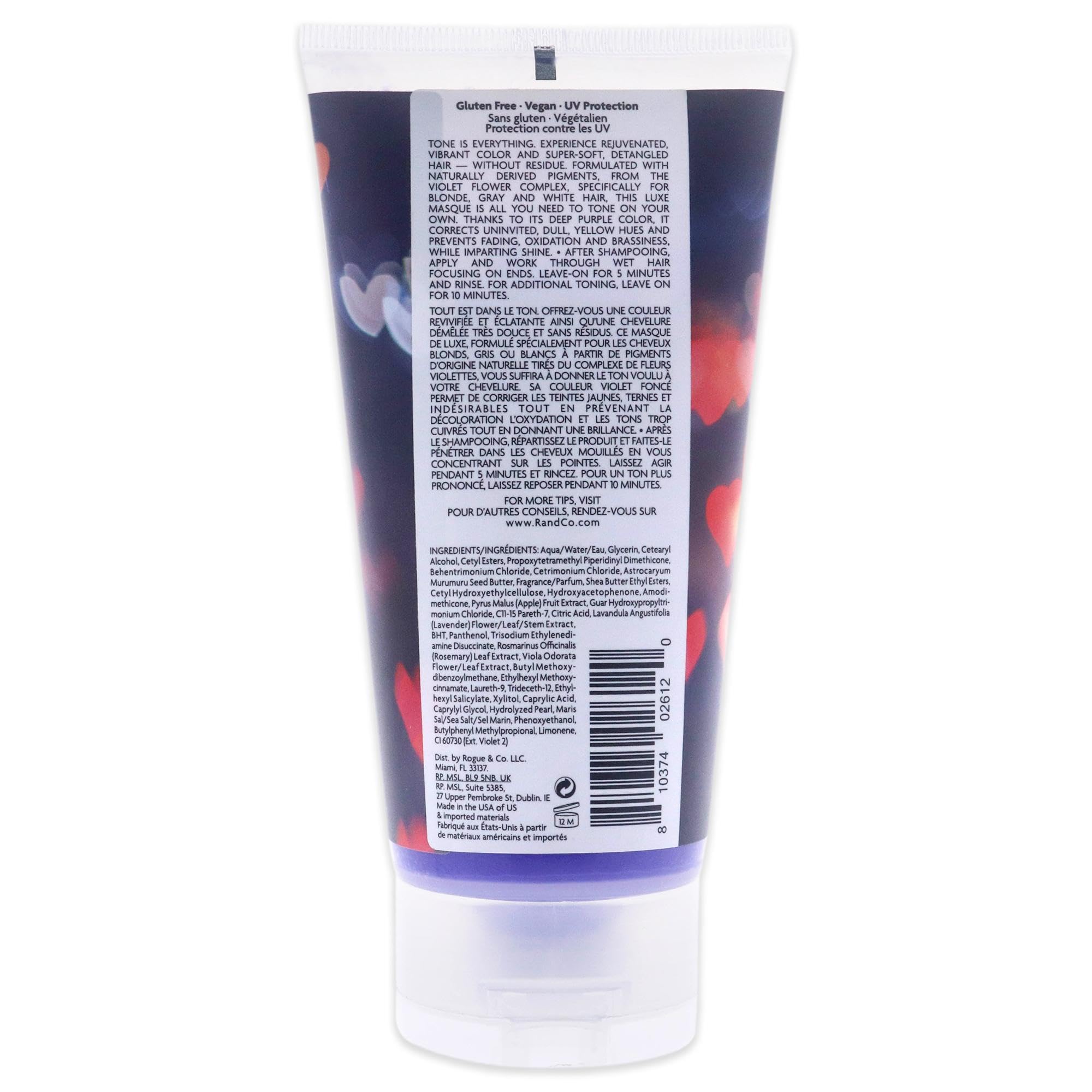 Foto 3 pulgar | Mascarilla Tonificante Para Cabello Rubio R+co Sunset Blvd - Venta Internacional.