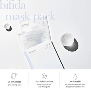 Foto 2 | Sheet Mask Mixsoon Bifida, Hidratante Facial Coreano, Paquete De 1 Paquete (5 Unidades) - Venta Internacional.