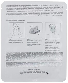 Foto 3 | Mascarilla Babor Skinovage Balancing Biocelulosa, Paquete De 5 - Venta Internacional.