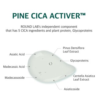 Foto 4 | Mascarilla Round Lab Pine Calming Cica Con 10 Láminas - Venta Internacional.