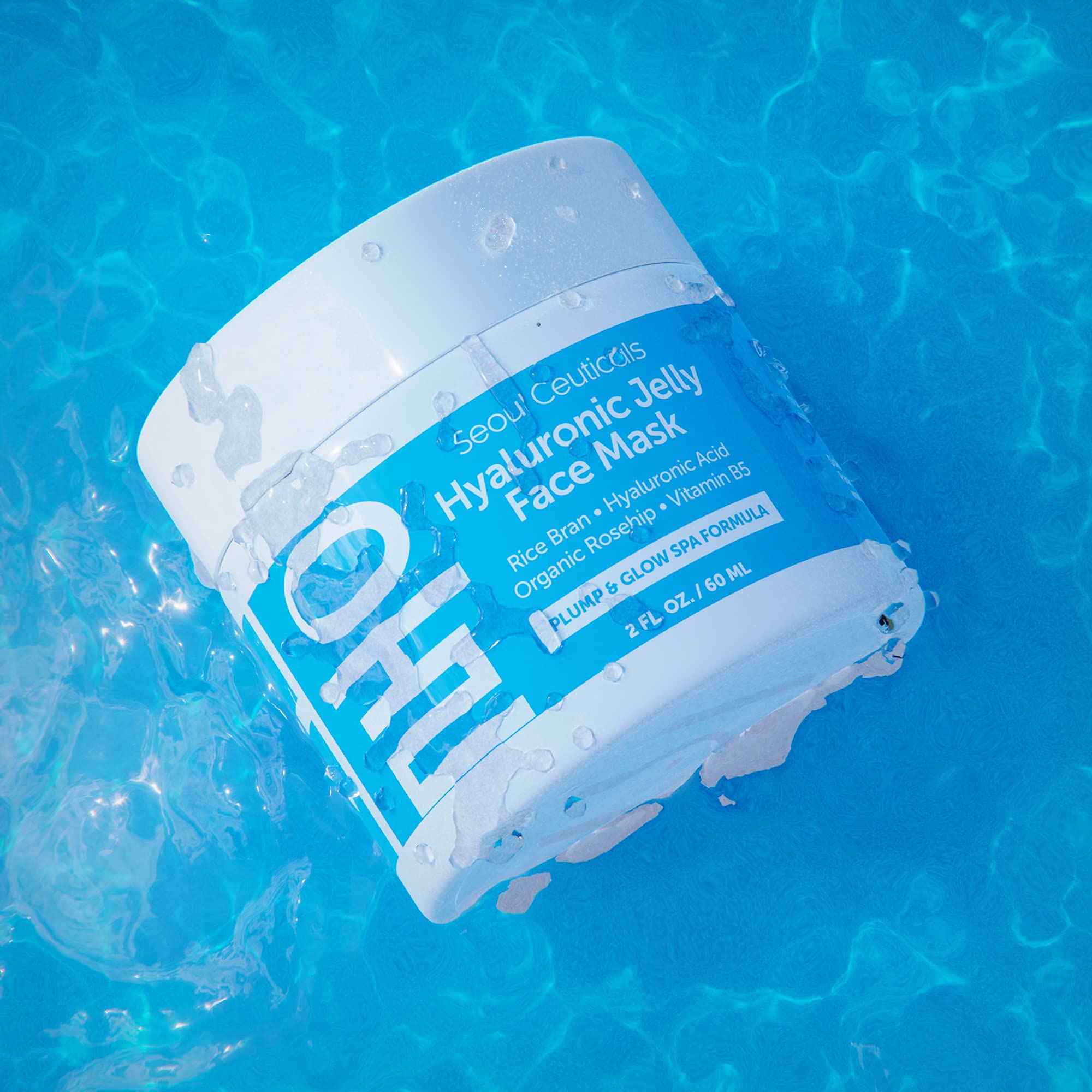 Foto 5 | Mascarilla Facial Seoulceuticals, Gel De Ácido Hialurónico, 60 Ml, Con Salvado De Arroz - Venta Internacional.