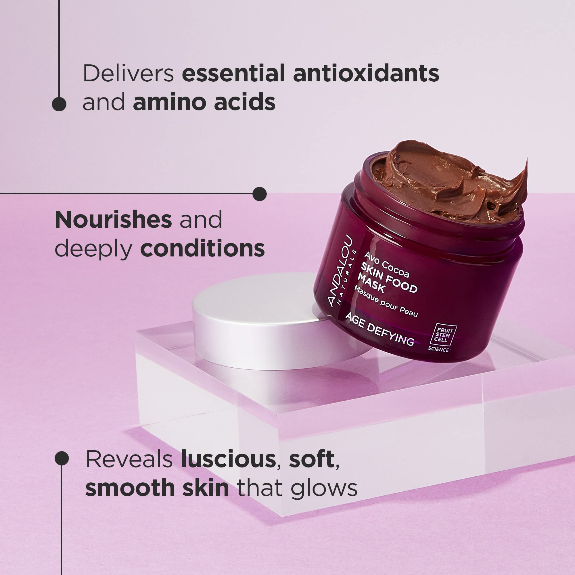 Foto 3 pulgar | Mascarilla Facial Andalou Naturals Avo Cocoa Skin Food 50 Ml - Venta Internacional.