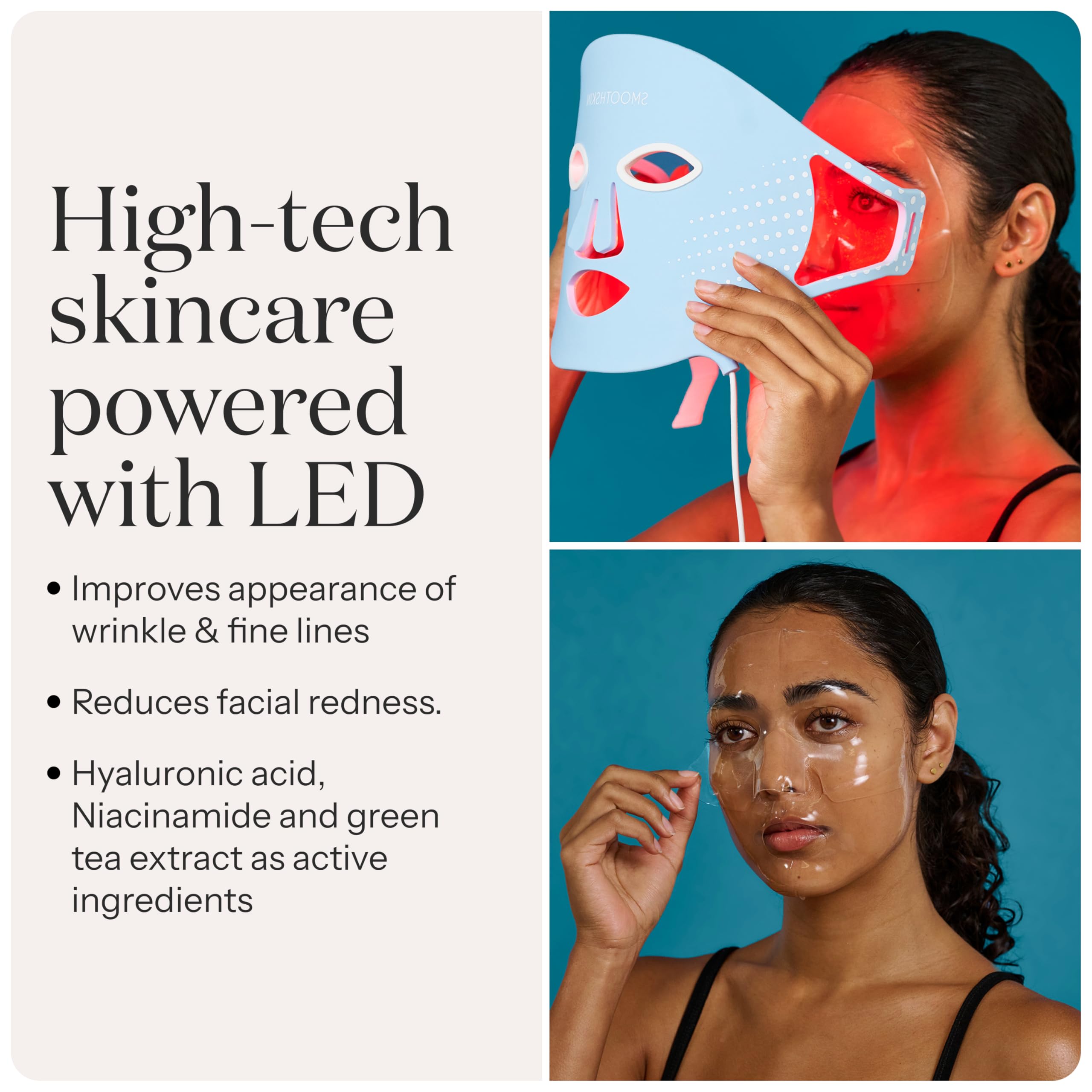 Foto 4 pulgar | Mascarilla Facial De Terapia Con Luz Roja Led Smoothskin Duolux Con 15 Mascarillas - Venta Internacional.
