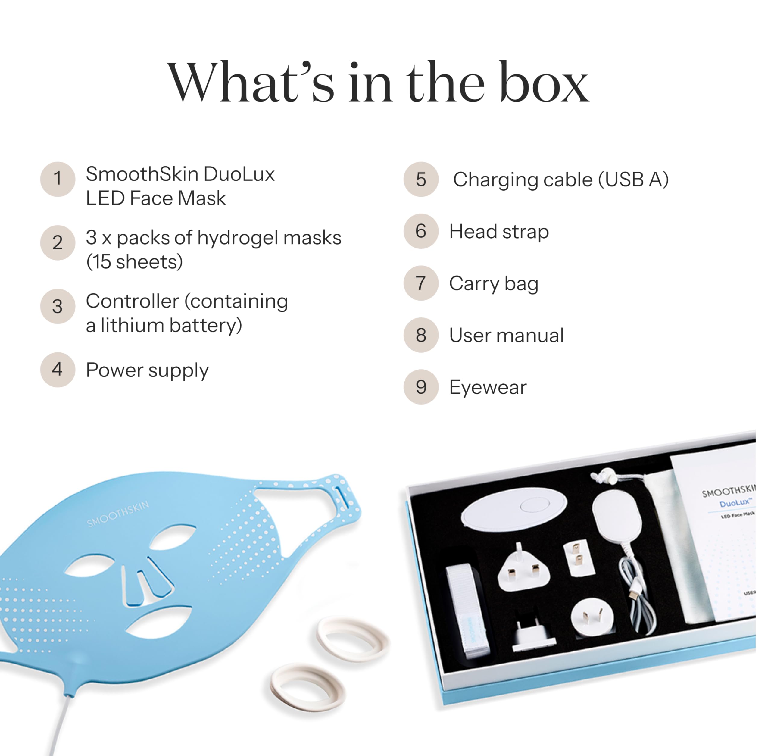 Foto 5 pulgar | Mascarilla Facial De Terapia Con Luz Roja Led Smoothskin Duolux Con 15 Mascarillas - Venta Internacional.