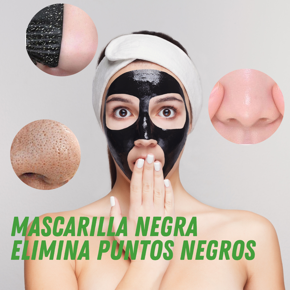Foto 3 pulgar | Set 5 Mascarilla Negra Facial Bambu Elimina Puntos Negros Nariz