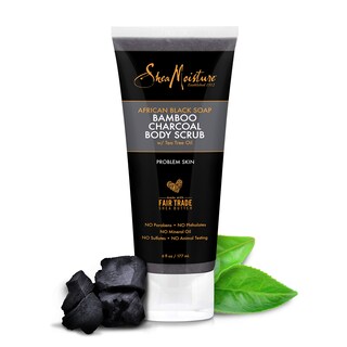 Foto 2 | Exfoliante Corporal Sheamoisture, Jabón Negro Africano, Carbón De Bambú, 180 Ml - Venta Internacional.