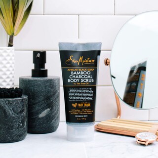 Foto 3 | Exfoliante Corporal Sheamoisture, Jabón Negro Africano, Carbón De Bambú, 180 Ml - Venta Internacional.