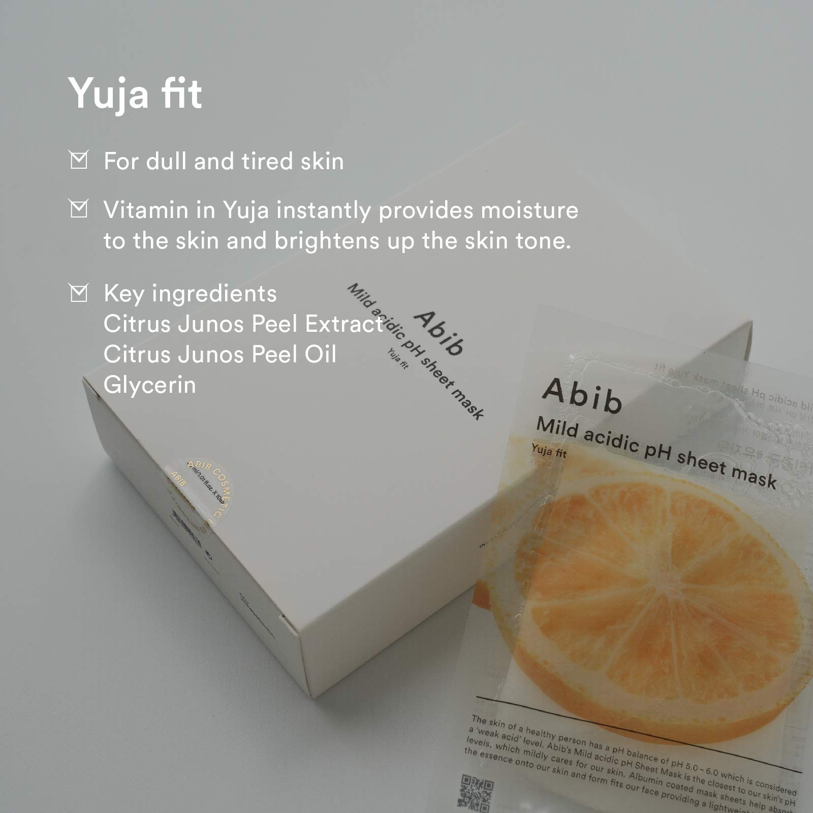 Foto 7 pulgar | Mascarilla Abib Con Ph Ácido Suave Yuja Fit Con Vitamina C X10 - Venta Internacional.