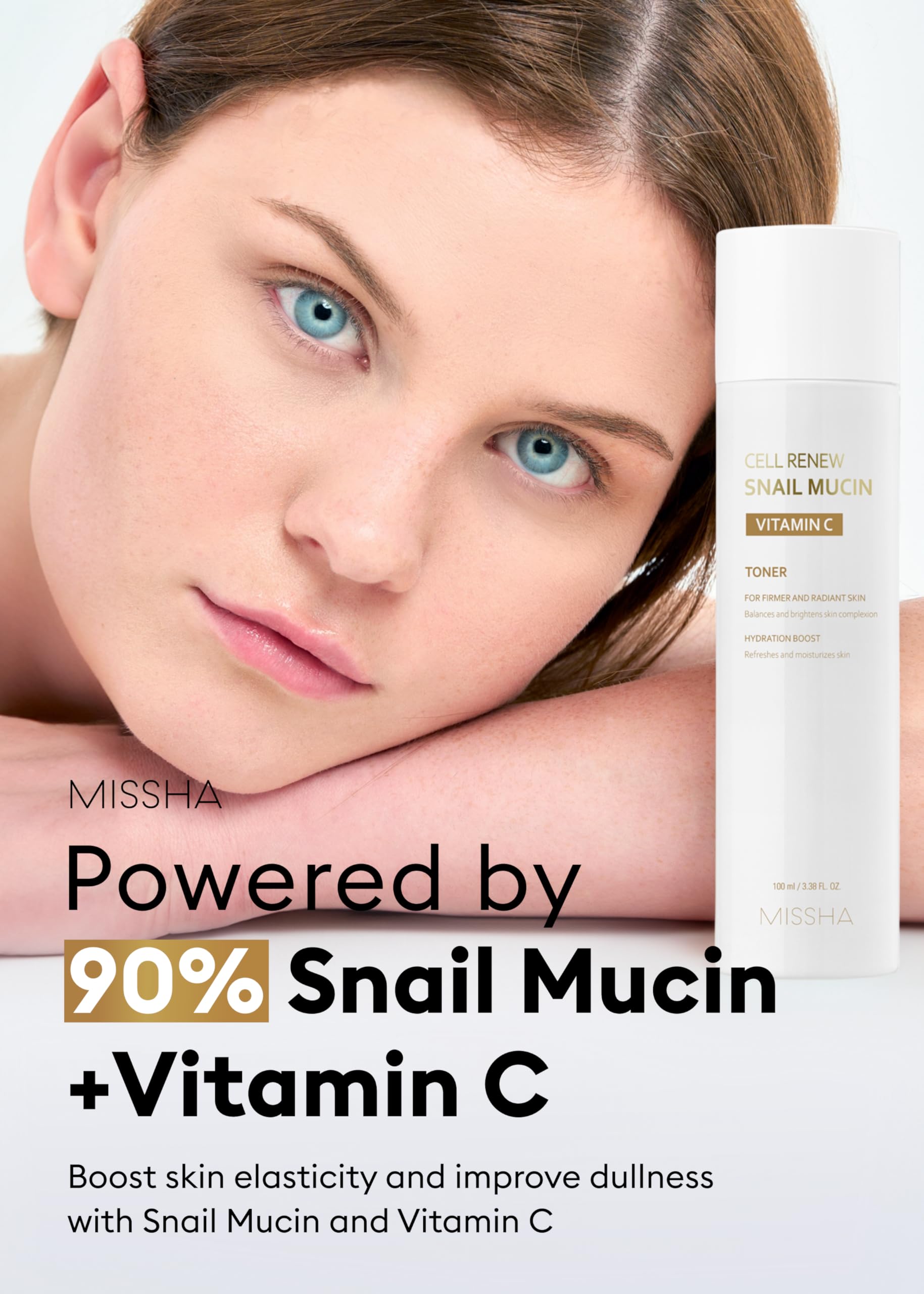 Foto 3 pulgar | Tónico Facial Missha Cell Renew Snail Mucin Vitamina C 150 Ml - Venta Internacional.