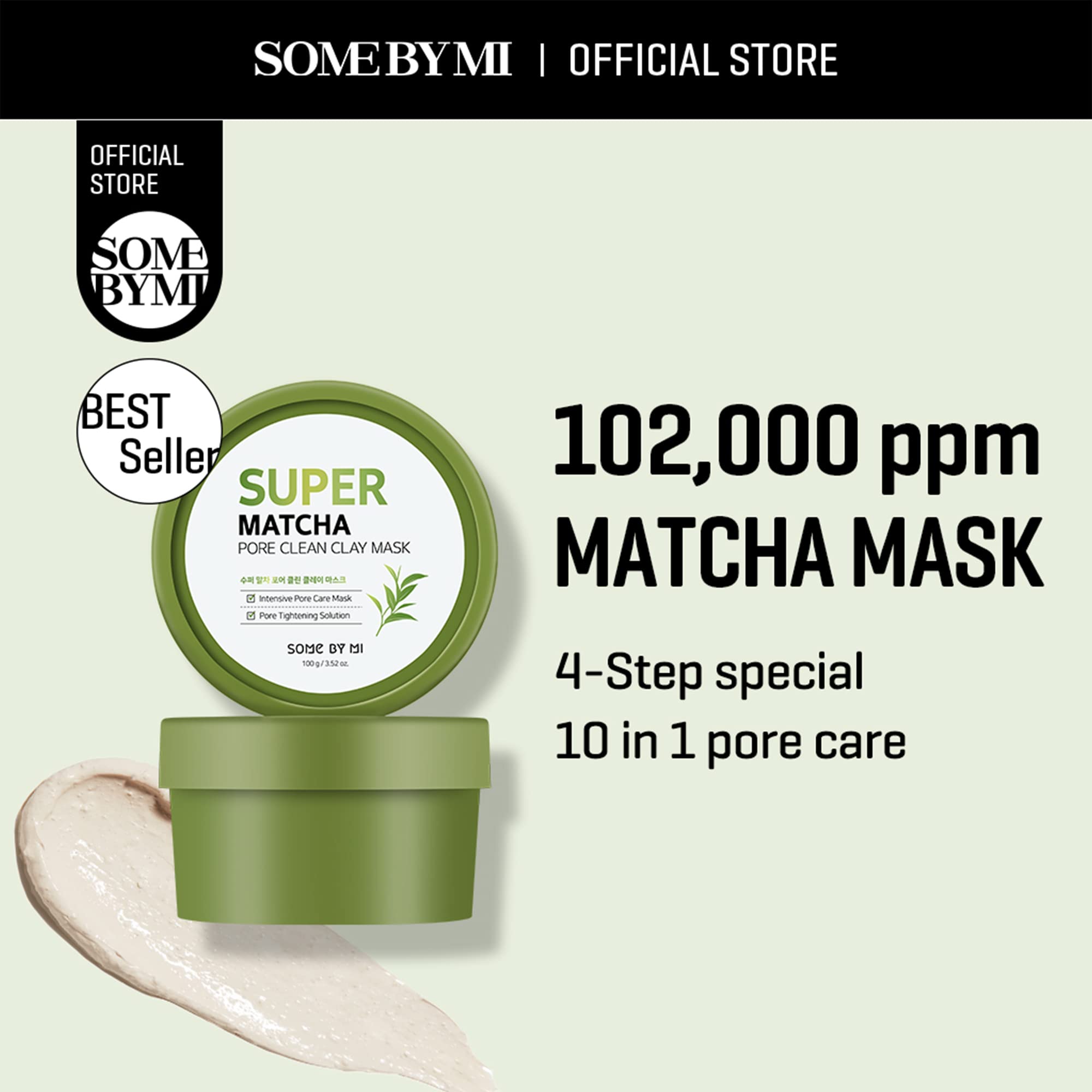 Foto 3 pulgar | Mascarilla De Arcilla Some By Mi Super Matcha Pore Clean 100 G - Venta Internacional.