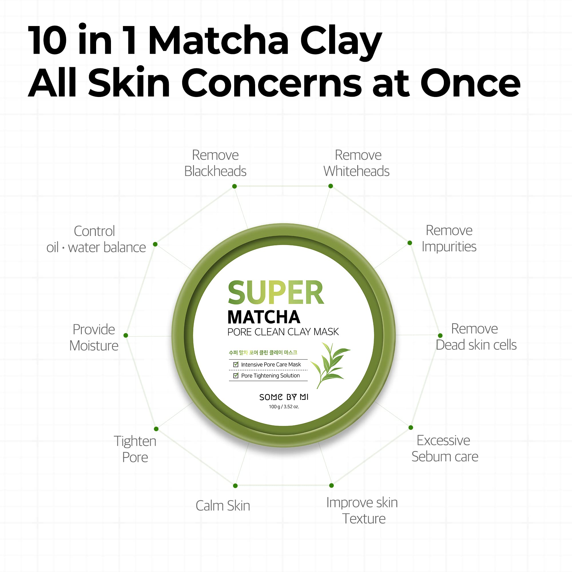 Foto 6 pulgar | Mascarilla De Arcilla Some By Mi Super Matcha Pore Clean 100 G - Venta Internacional.