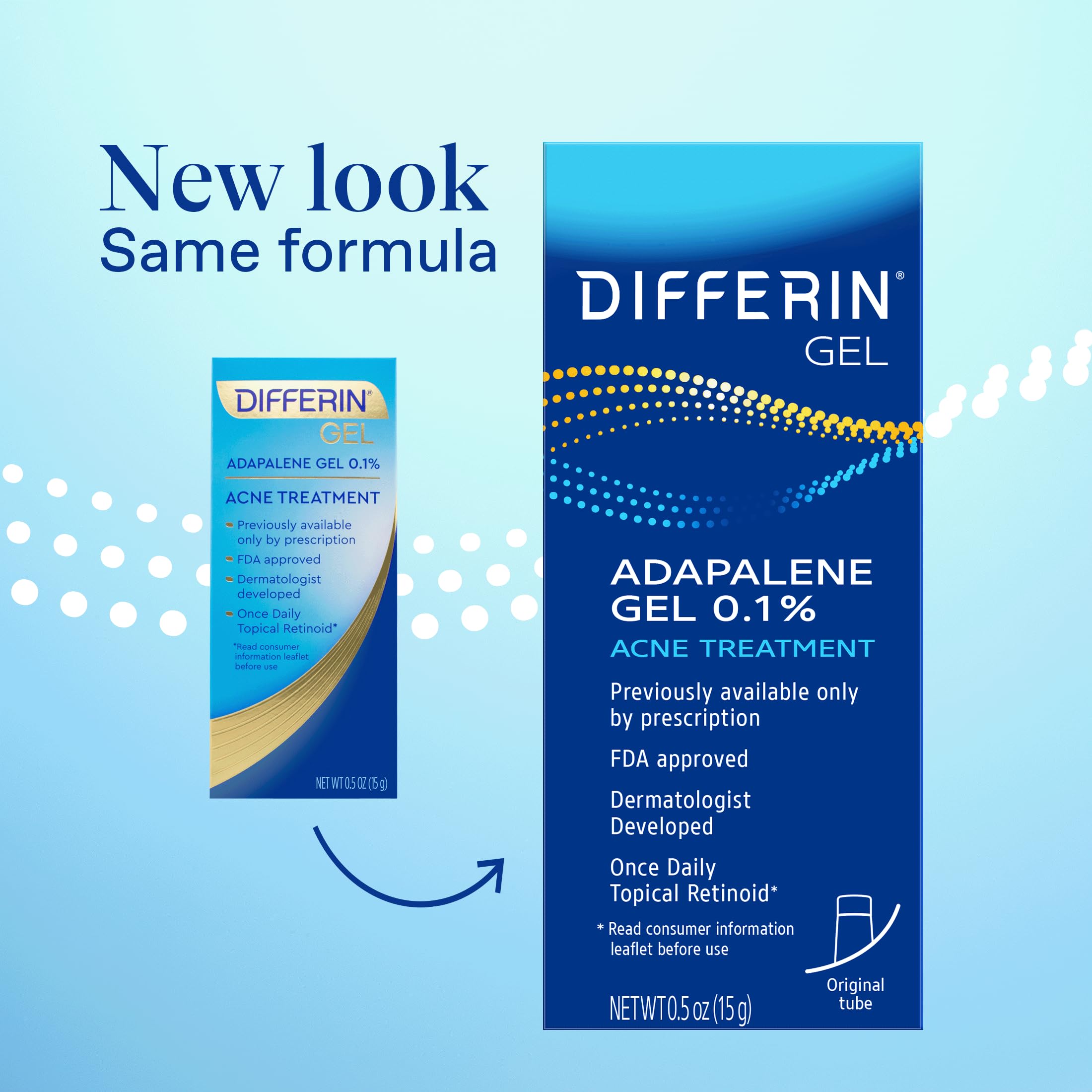 Foto 3 pulgar | Gel Para Tratamiento Del Acné Differin 0,1% De Adapaleno, 15 G, Suministro Para 30 Días - Venta Internacional.