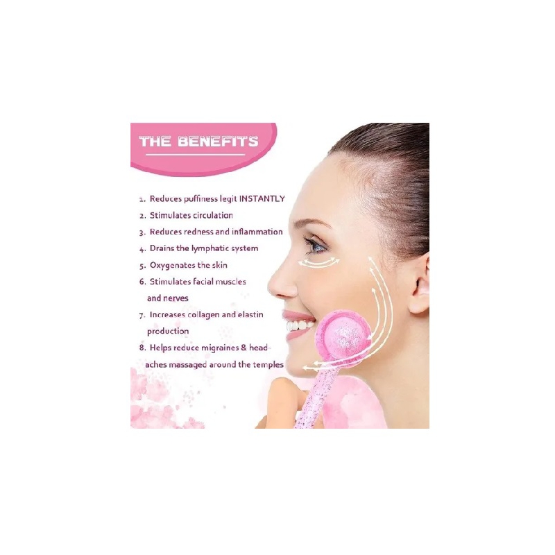 Foto 4 pulgar | Kit Masajeador Facial Cold Ball Ice Para Relajación Linfática - Venta Internacional.