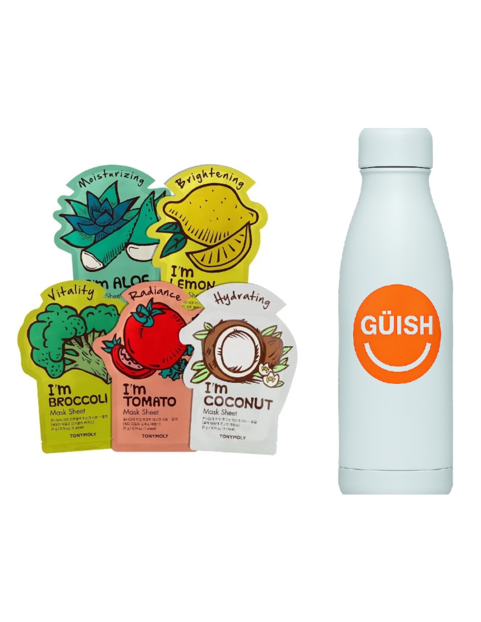 Foto 2 pulgar | Pack 5 Mascarillas Tony Moly + Gratis Termo Güish De Regalo