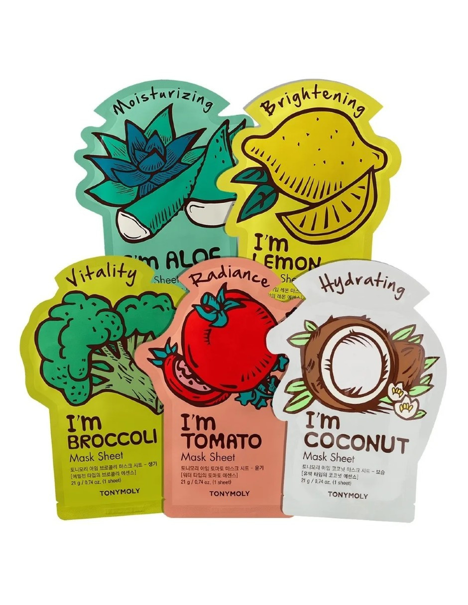 Foto 3 pulgar | Pack 5 Mascarillas Tony Moly + Gratis Termo Güish De Regalo