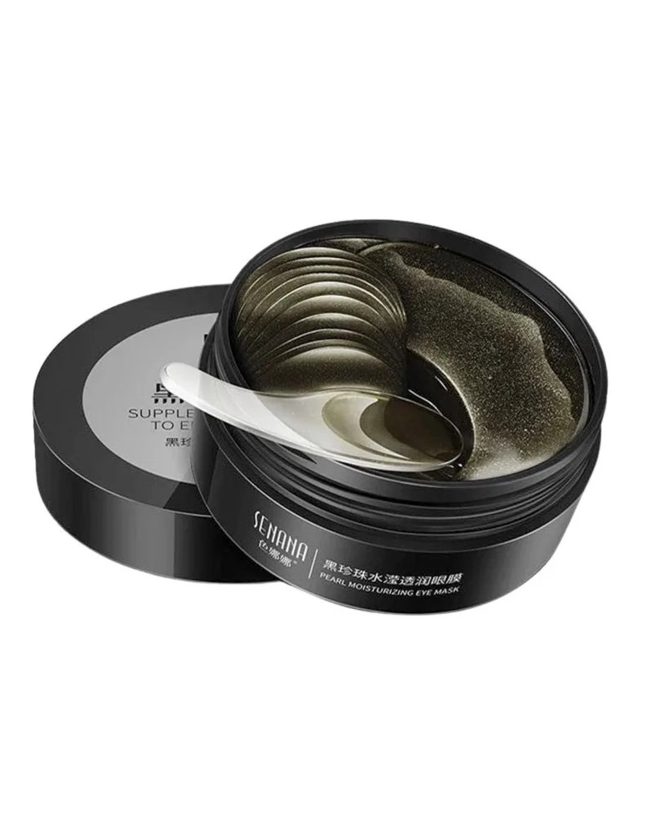 Foto 3 pulgar | Parches Para Párpados  De Colágeno Perla Negra Anti Ojeras + Gratis Termo Güish De Regalo