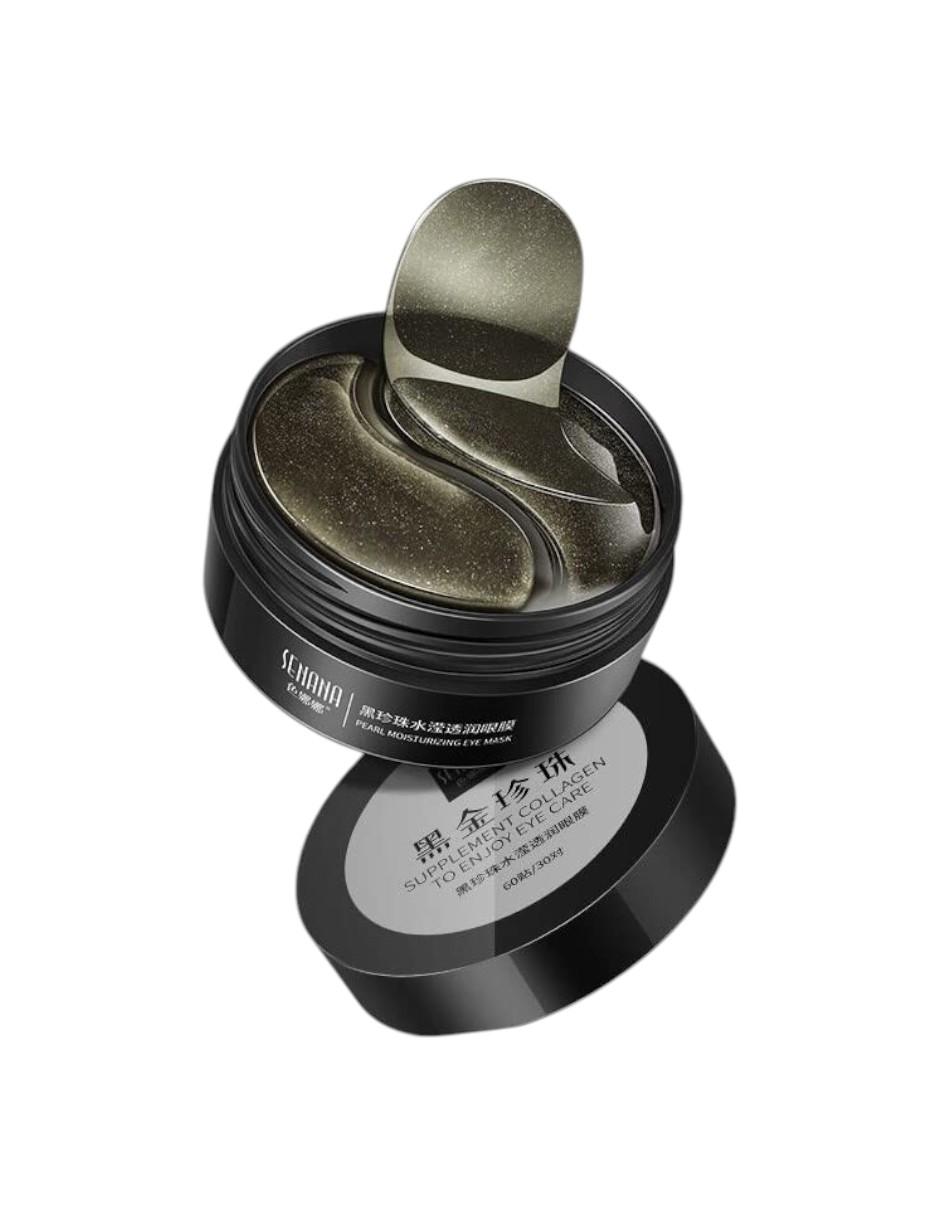 Foto 4 pulgar | Parches Para Párpados  De Colágeno Perla Negra Anti Ojeras + Gratis Termo Güish De Regalo