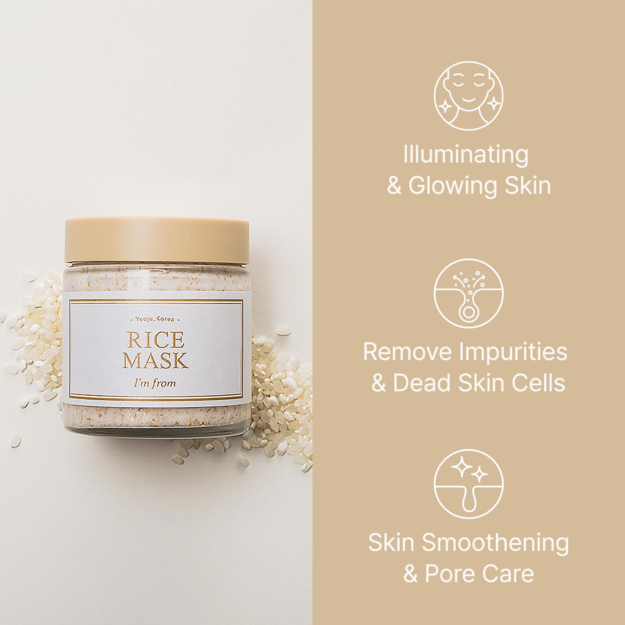 Foto 3 pulgar | Mascarilla Facial I'm From Rice Mask, Exfoliante Suave, 115 Ml - Venta Internacional.