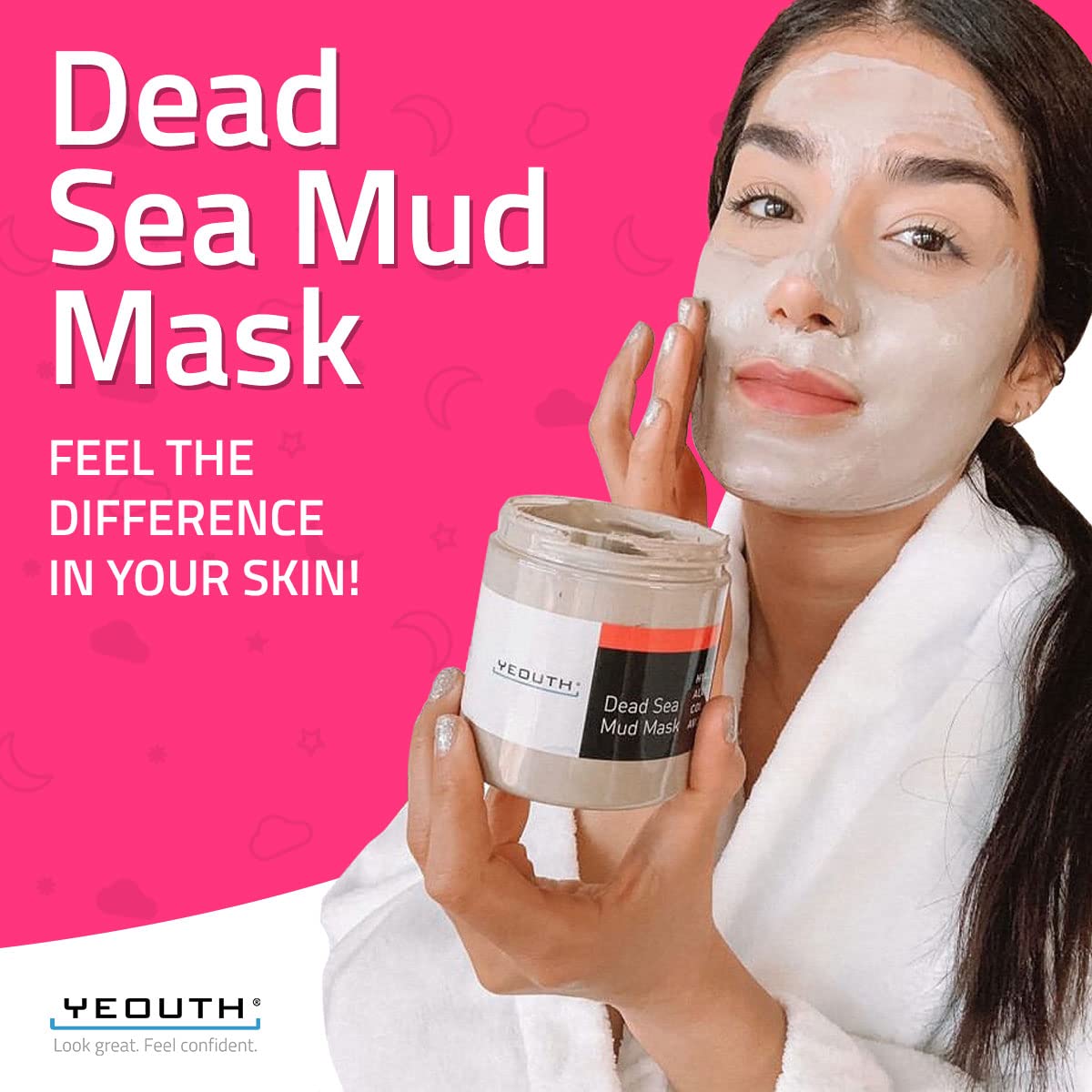Foto 6 | Mascarilla De Barro Yeouth Dead Sea Con Ácido Hialurónico Y Aceite De Aguacate 240 Ml - Venta Internacional.