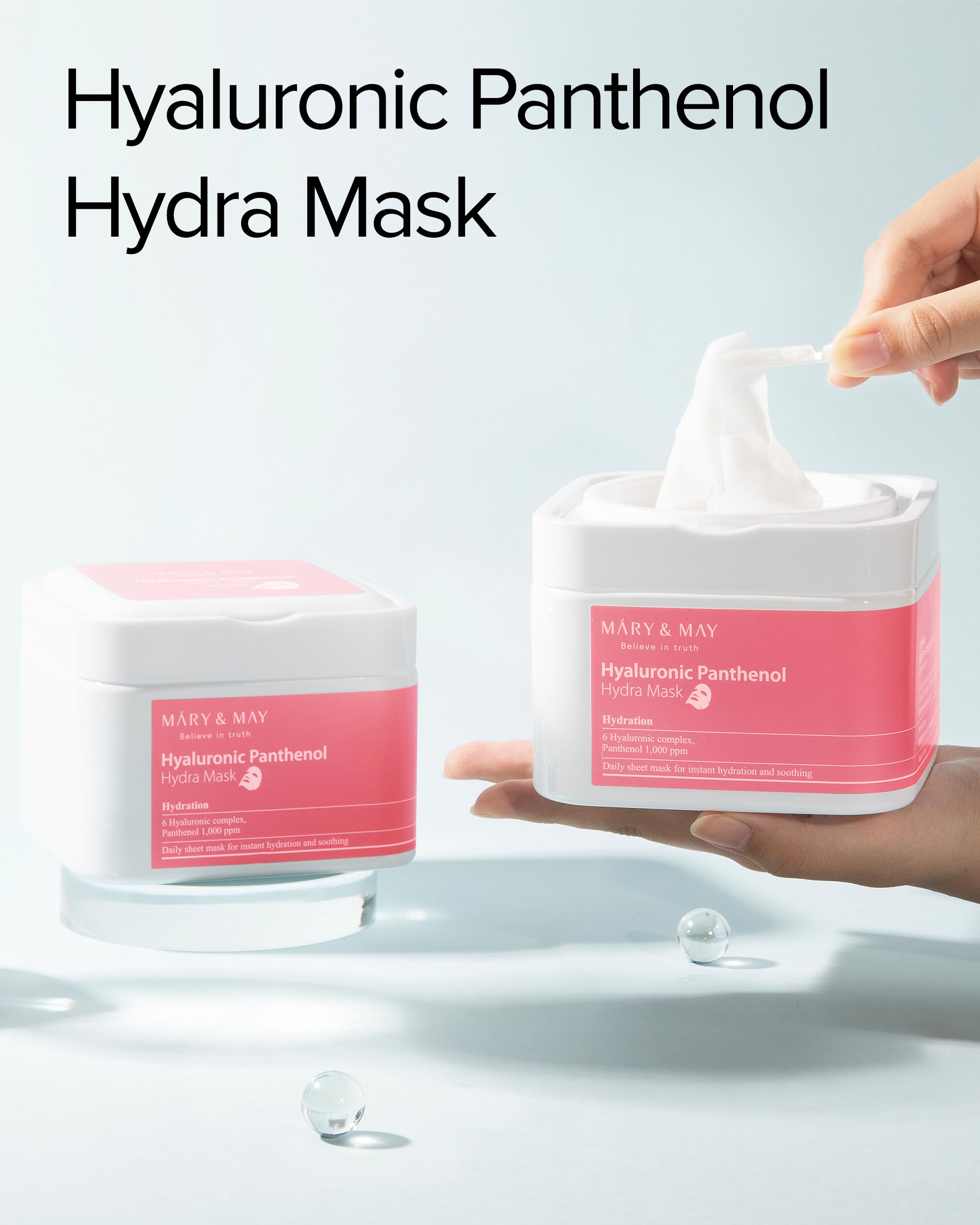 Foto 2 | Mascarilla Mary&may Hyaluronic Panthenol Hydra 30 Hojas - Venta Internacional.