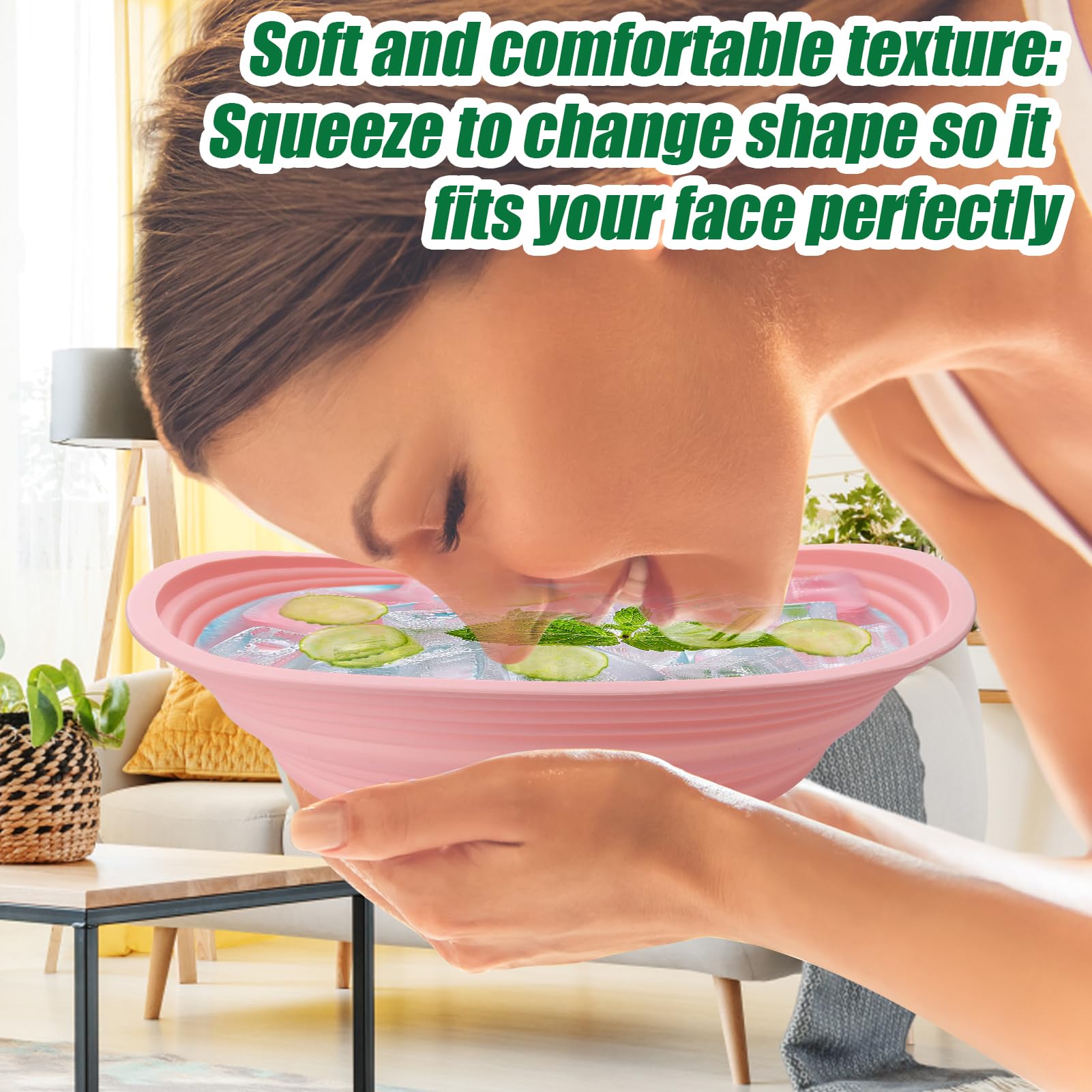 Foto 3 | Cuenco Grande Palksky Para Baño De Hielo Facial, Cuenco De Baño De Hielo Plegable, Cuenco De Silicon - Venta Intern