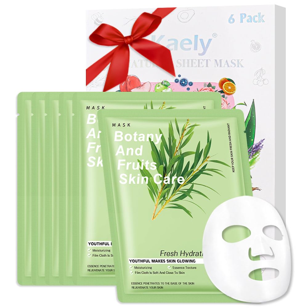 Foto 1 | Mascarillas Hidratantes Kaely Tea Tree Para Todo Tipo De Piel, Paquete De 6 - Venta Internacional.