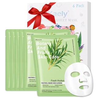 Foto 1 | Mascarillas Hidratantes Kaely Tea Tree Para Todo Tipo De Piel, Paquete De 6 - Venta Internacional.