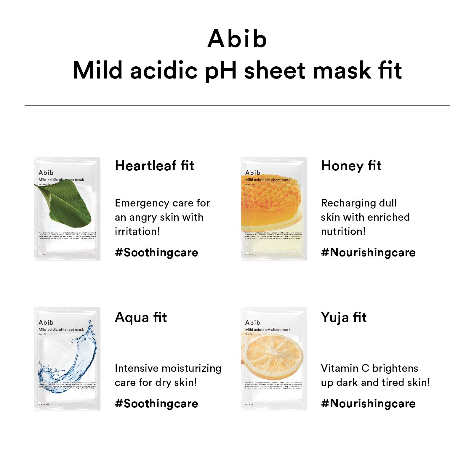 Foto 7 | Mascarilla Abib Heartleaf Fit, Ph Ácido Suave, 30 Ml X 10 - Venta Internacional.