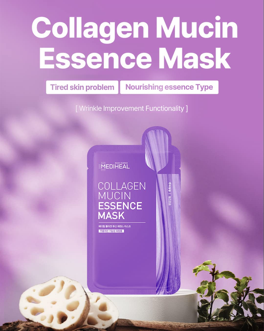 Foto 3 pulgar | Mascarilla Facial Mediheal Collagen Mucin Essence Hidratante - Venta Internacional.