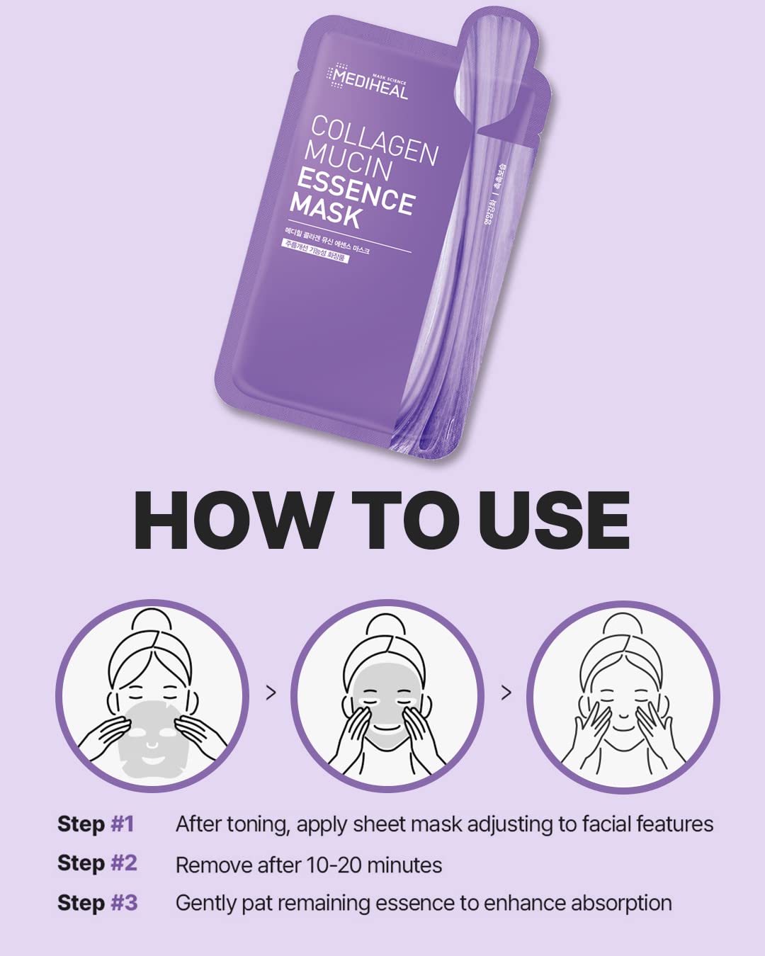 Foto 7 pulgar | Mascarilla Facial Mediheal Collagen Mucin Essence Hidratante - Venta Internacional.