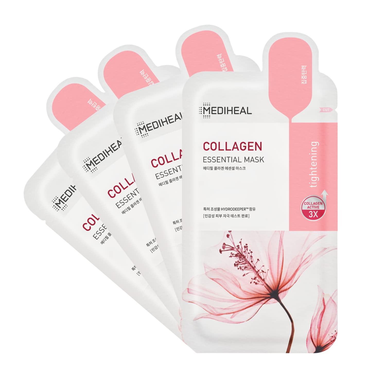 Foto 1 | Mascarilla Mediheal Collagen Essential Lifting, 4 Hojas - Venta Internacional.