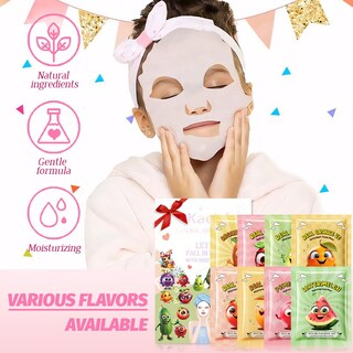 Foto 5 | Set De Mascarillas Faciales Kaely Fruit Para Niños, Paquete De 8 - Venta Internacional.