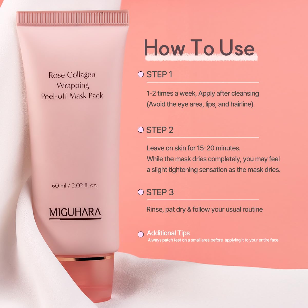Foto 4 pulgar | Mascarilla Exfoliante Miguhara Con Colágeno De Rosas, 60 Ml - Venta Internacional.
