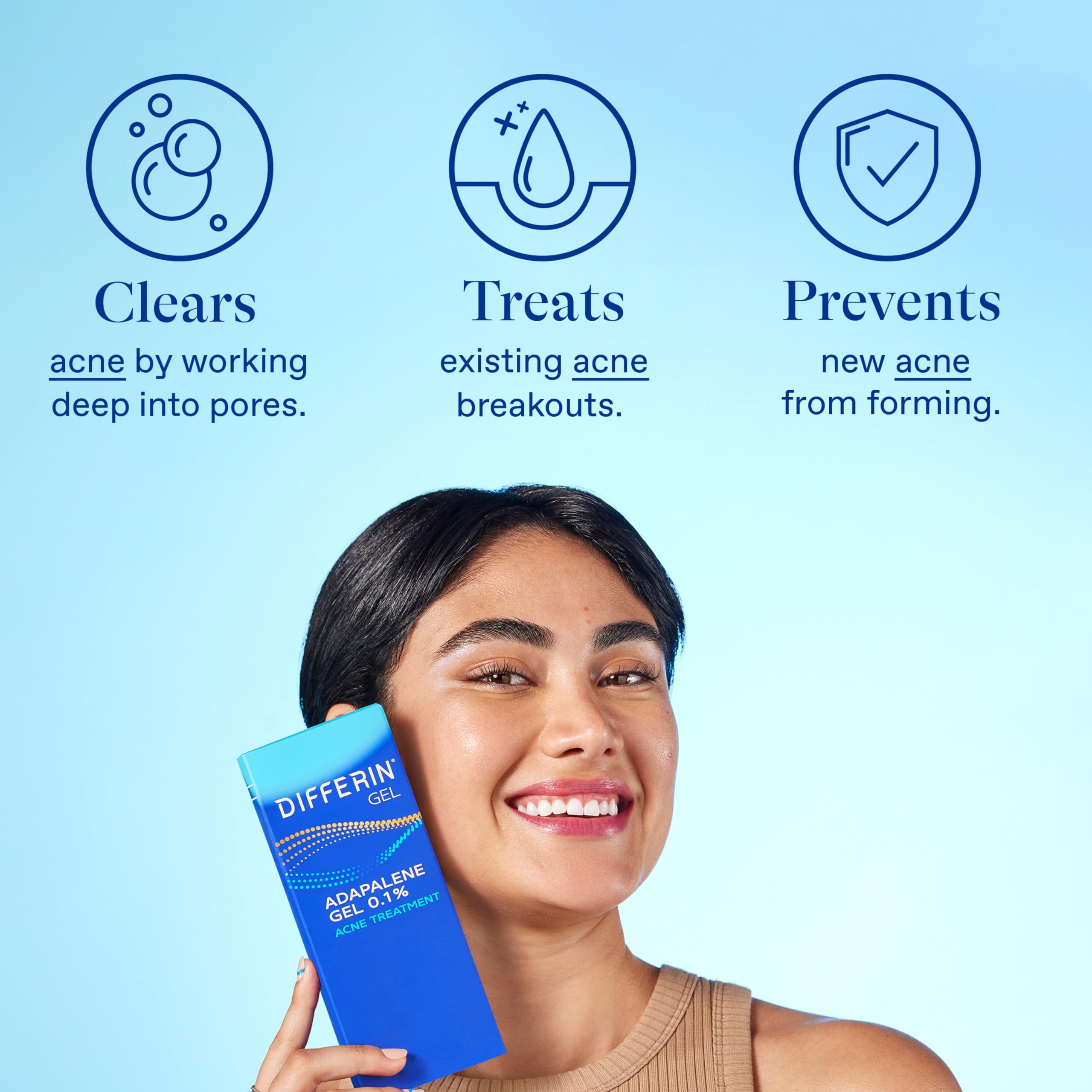 Foto 3 | Gel Para Tratamiento Del Acné Differin 0,1% De Adapaleno, 45 G X 2 - 180 Días - Venta Internacional.