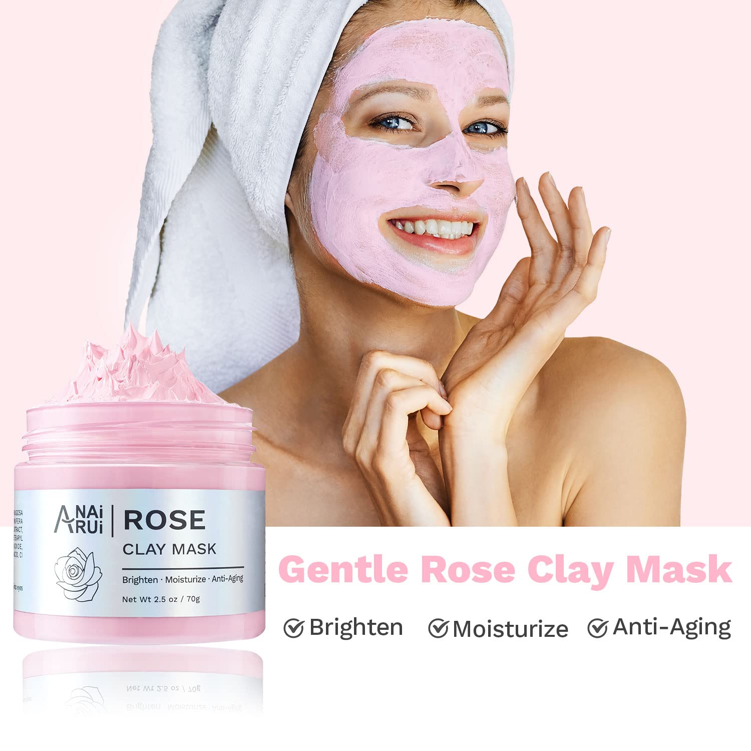 Foto 4 | Set De Mascarillas Faciales Anai Rui, Cúrcuma, Vitamina C, Rosa, Aguacate - Venta Internacional.