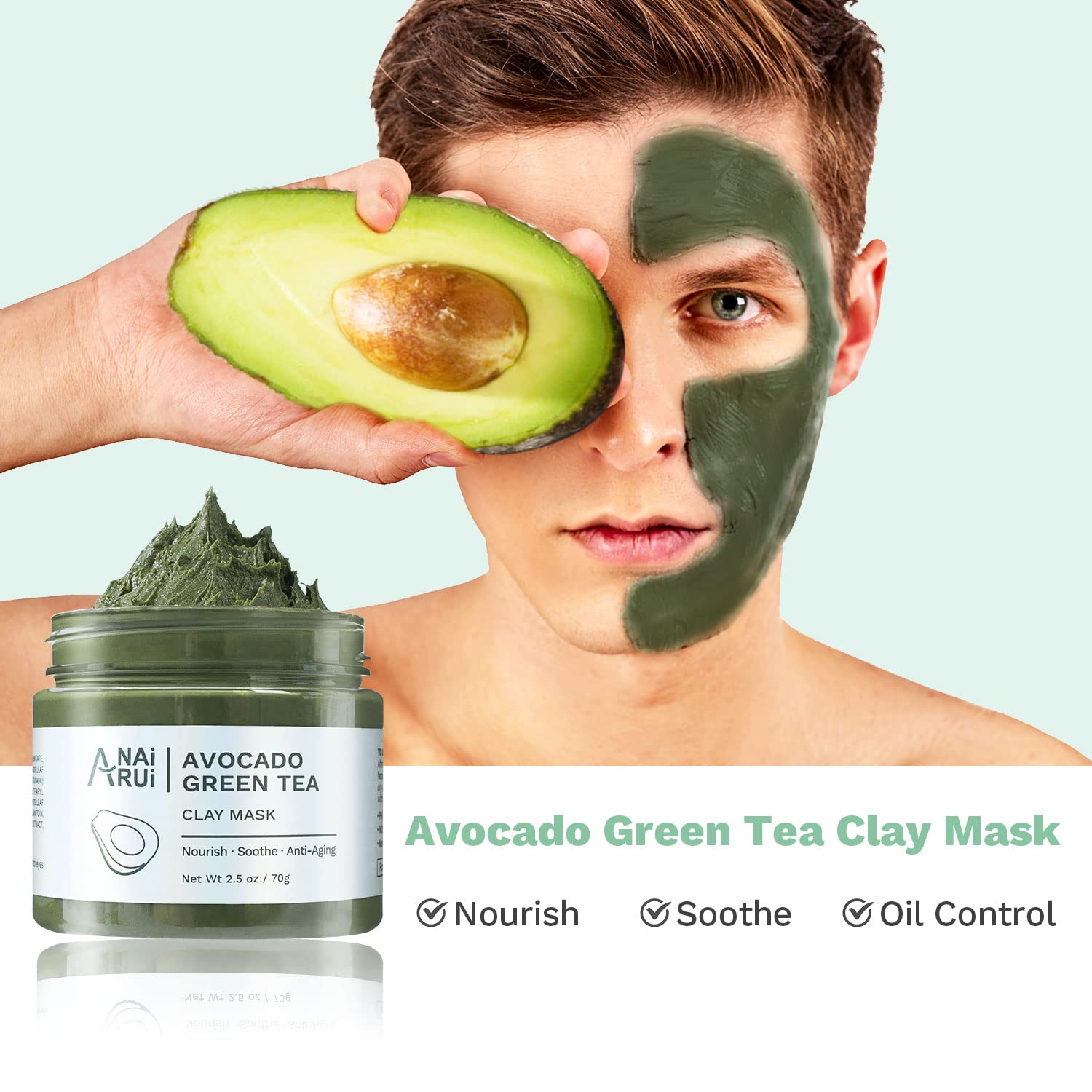 Foto 5 | Set De Mascarillas Faciales Anai Rui, Cúrcuma, Vitamina C, Rosa, Aguacate - Venta Internacional.