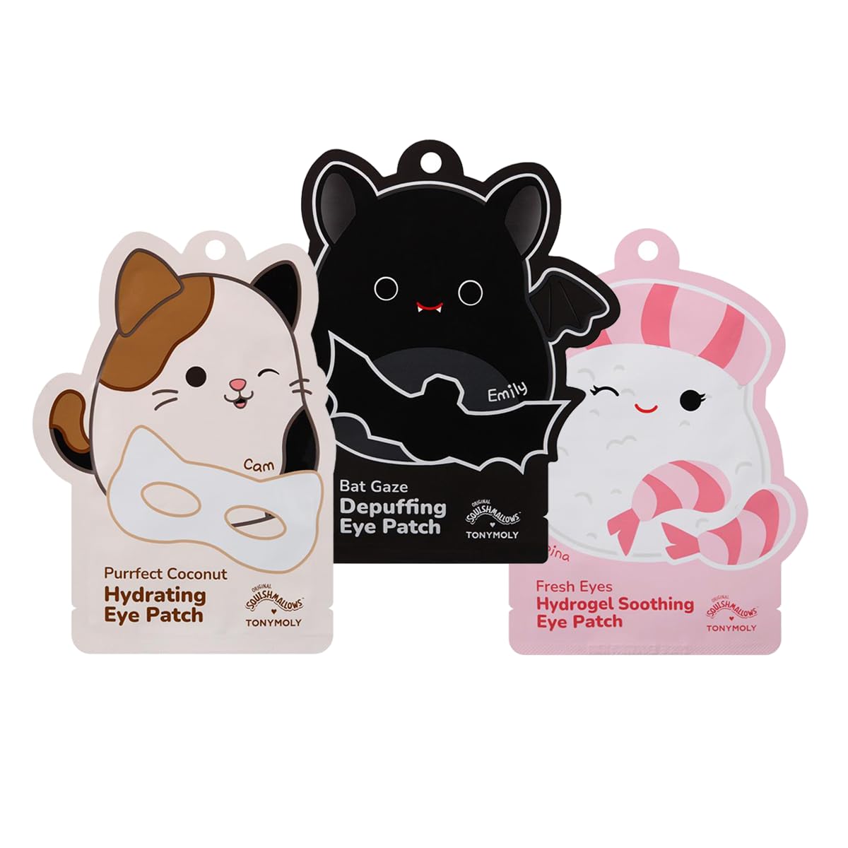Foto 2 pulgar | Set De Parches Hidratantes Para Ojos Tonymoly X Squishmallows, Varios Colores - Venta Internacional.