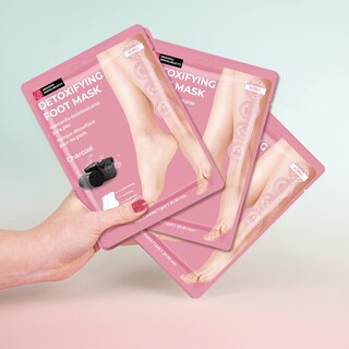 Foto 6 | Mascarilla Para Pies Innerest Original Derma Beauty, 6 Pares, Color Carbón - Venta Internacional.