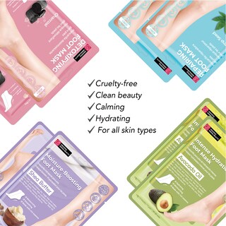 Foto 7 | Mascarilla Para Pies Innerest Original Derma Beauty, 6 Pares, Color Carbón - Venta Internacional.
