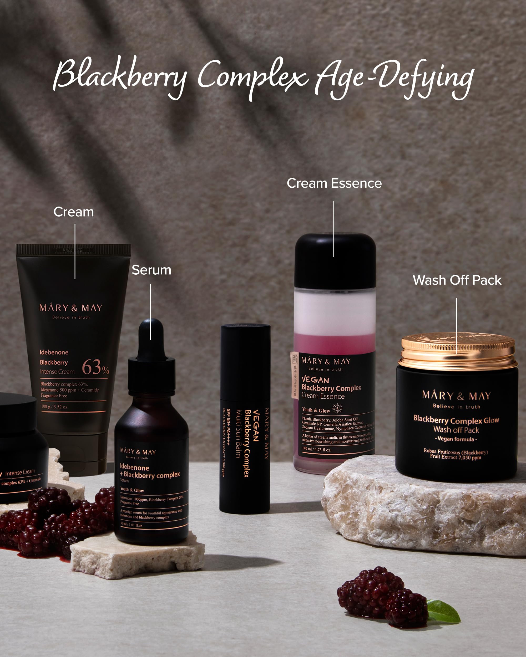Foto 7 | Mascarilla Mary&may Premium Idebenone Blackberry 20 Hojas - Venta Internacional.