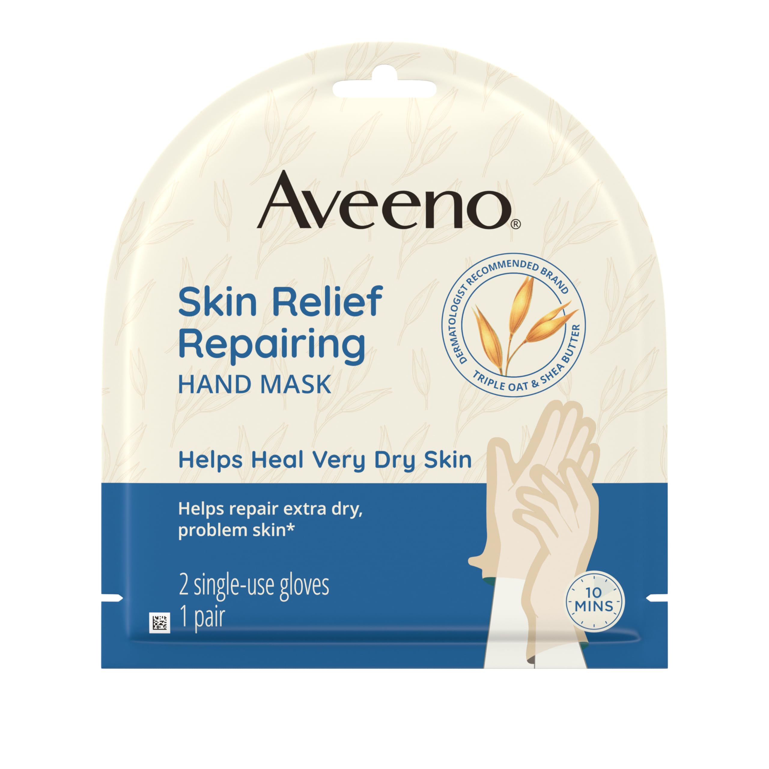 Foto 2 pulgar | Mascarilla De Manos Aveeno Skin Relief Relief Repair 1 Par Hidratante - Venta Internacional.