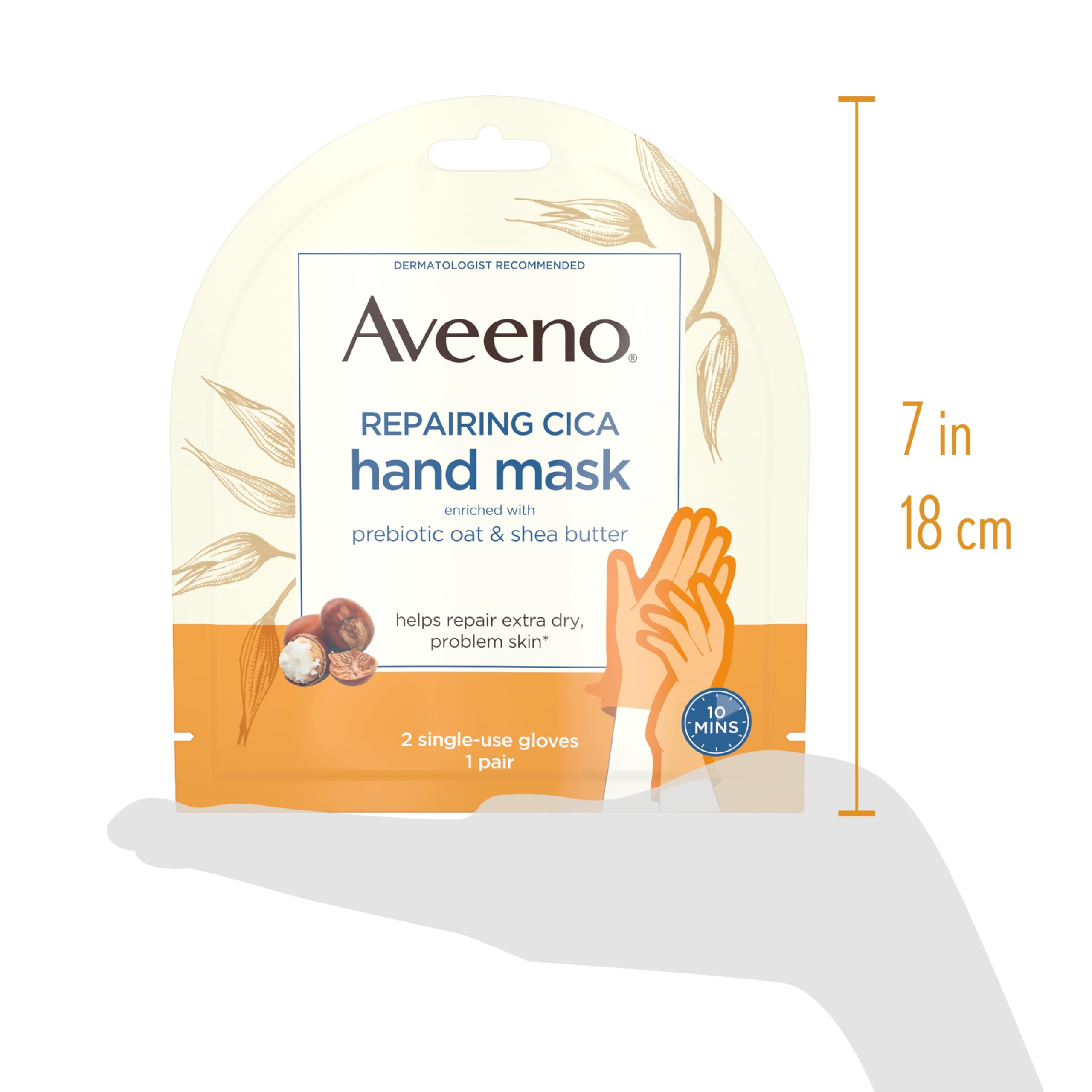 Foto 8 pulgar | Mascarilla De Manos Aveeno Skin Relief Relief Repair 1 Par Hidratante - Venta Internacional.