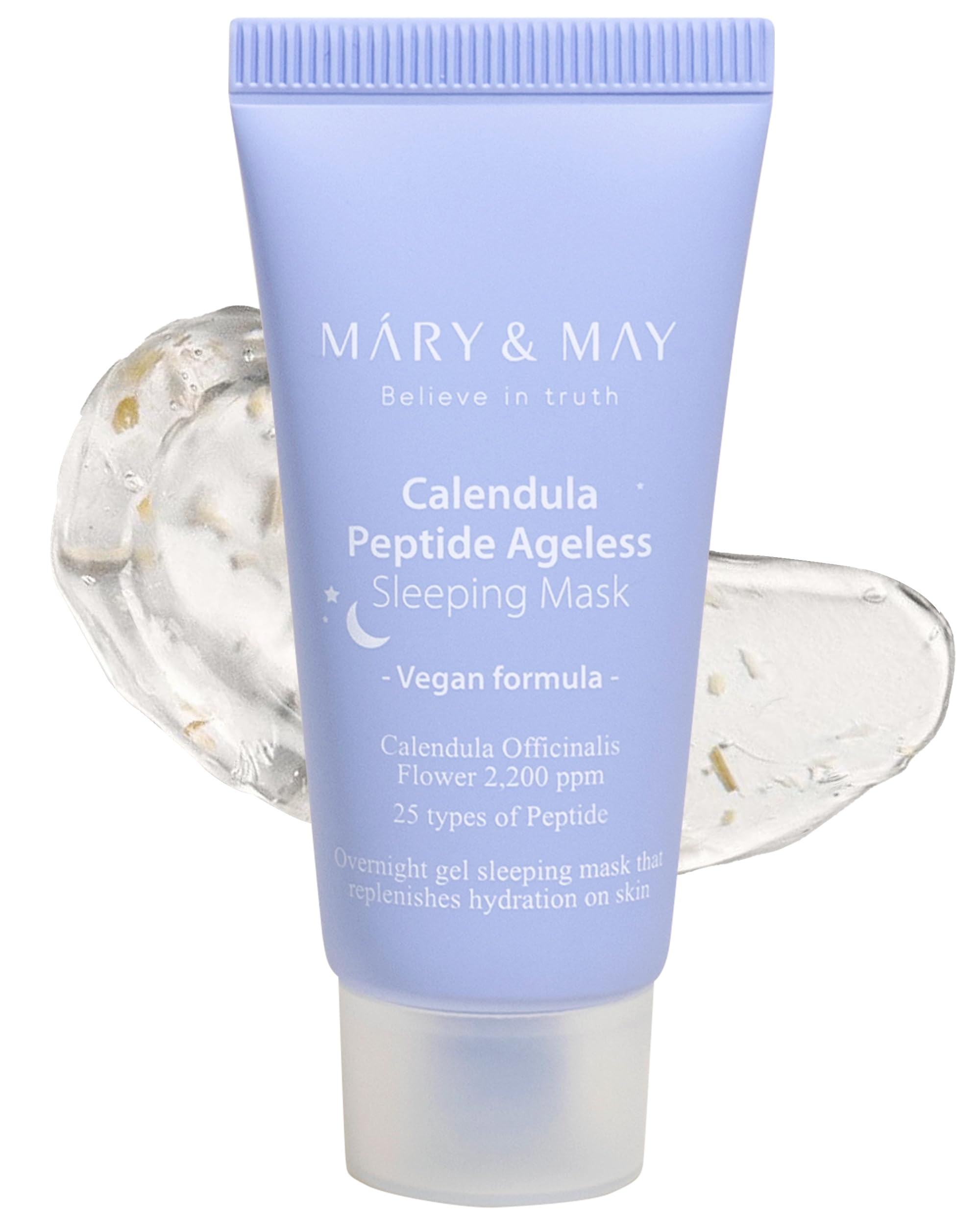 Foto 2 pulgar | Mascarilla Para Dormir Mary&may Vegan Caléndula Peptide Ageless - Venta Internacional.