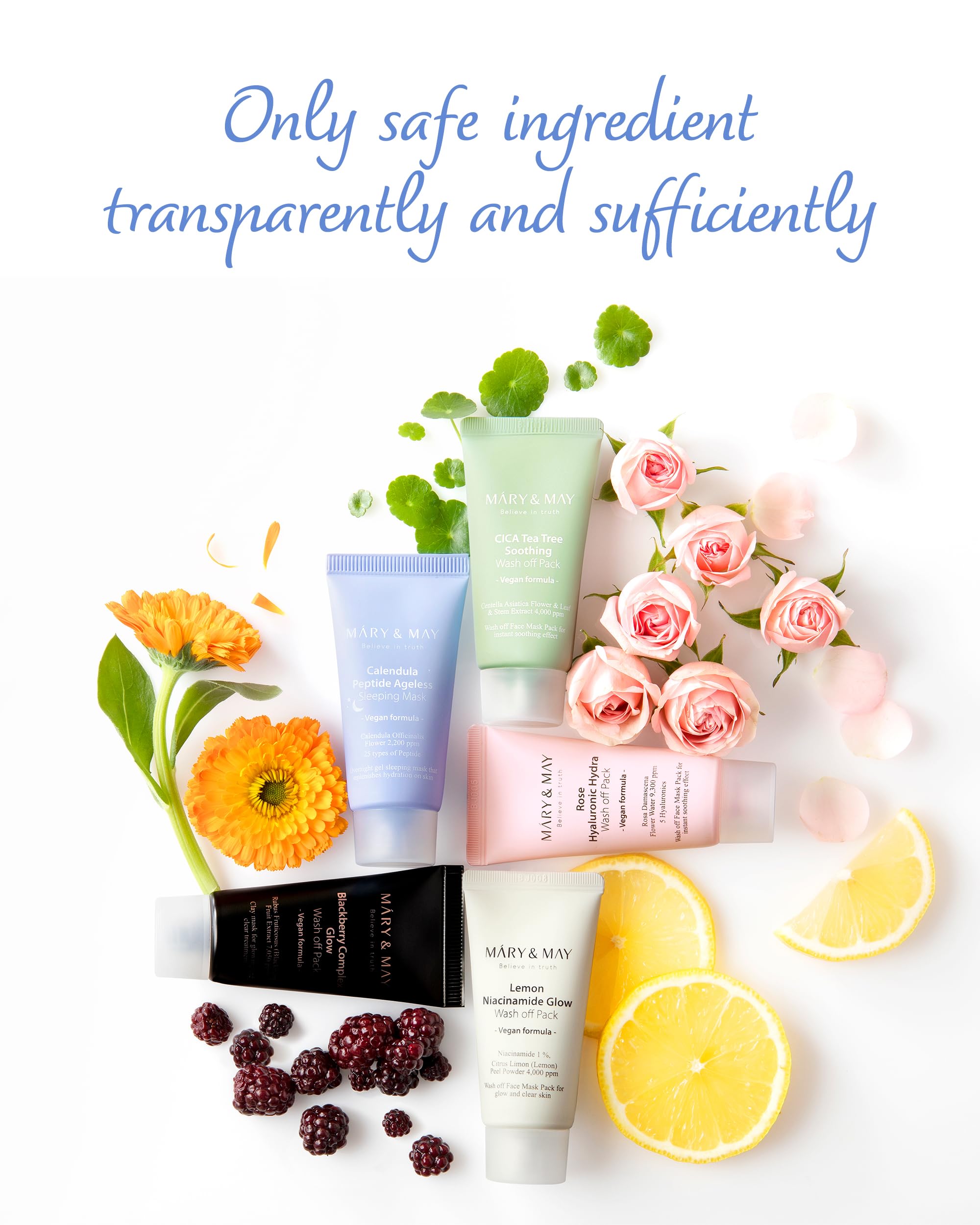 Foto 7 | Mascarilla Para Dormir Mary&may Vegan Caléndula Peptide Ageless - Venta Internacional.