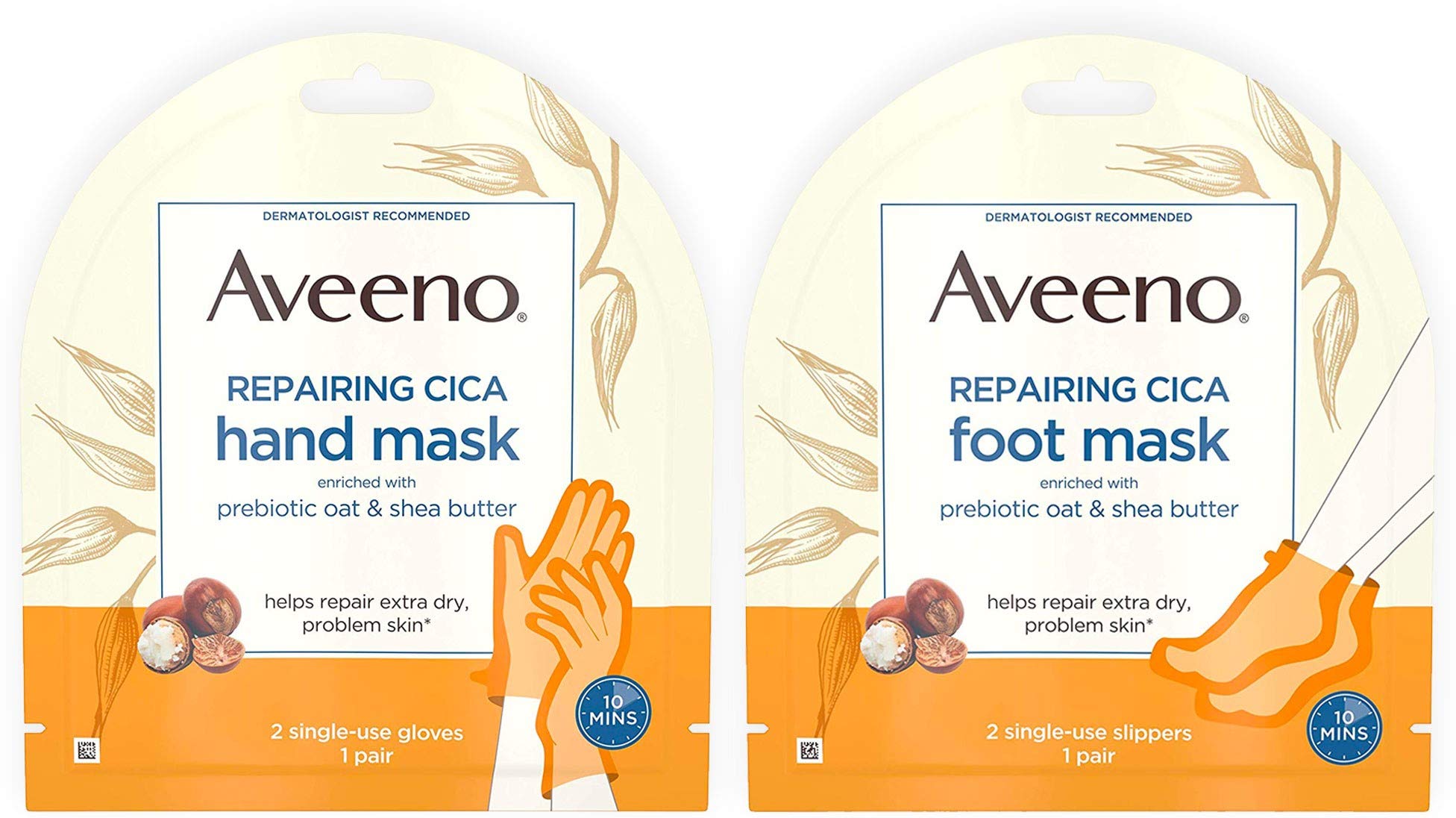 Foto 1 | Mascarilla Para Pies Y Manos Aveeno Repair Cica Para Piel Seca - Venta Internacional.
