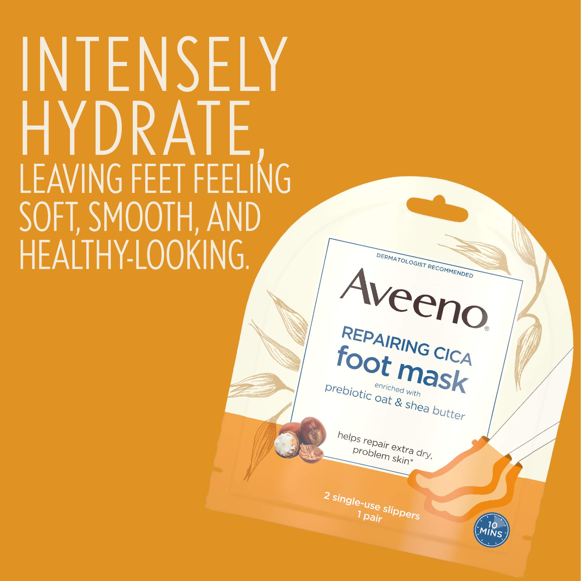 Foto 4 | Mascarilla Para Pies Y Manos Aveeno Repair Cica Para Piel Seca - Venta Internacional.
