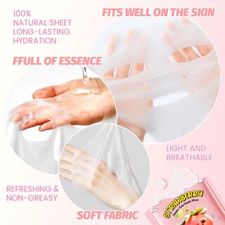 Foto 4 | Set De Mascarillas Faciales Kaely Fruit Para Niños, Paquete De 6 - Venta Internacional.