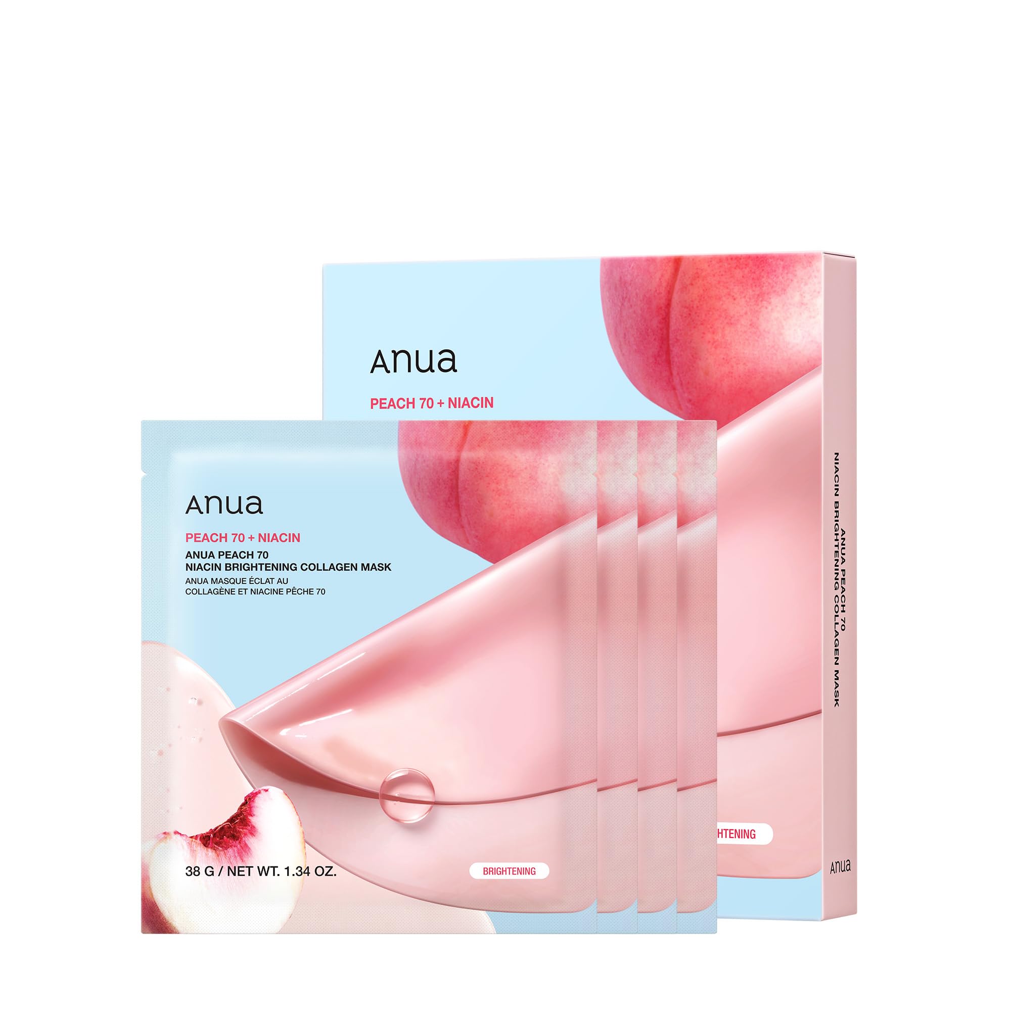 Foto 2 pulgar | Mascarilla Facial Nocturna Anua Peach 70 Niacina, Colágeno Iluminador - Venta Internacional.