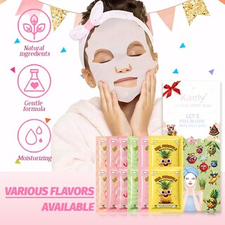 Foto 5 | Set De Mascarillas Faciales Kaely Fruit Para Niños, Paquete De 12 - Venta Internacional.