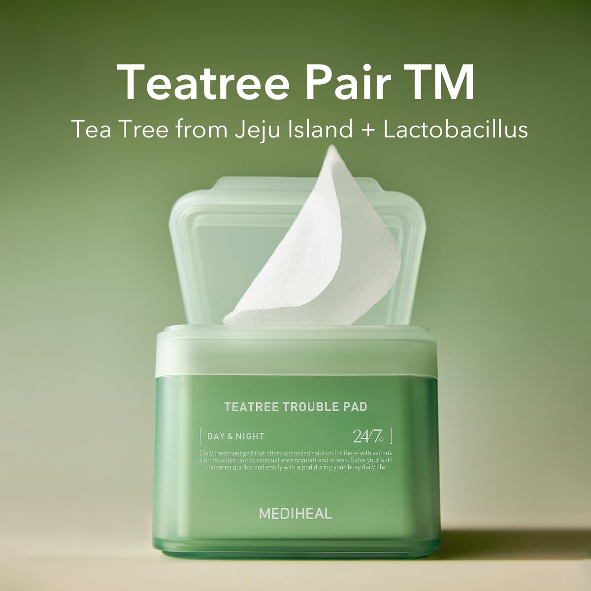 Foto 6 pulgar | Recarga Mediheal Teatree Trouble Pad, 100 Almohadillas, Tónico De Algodón - Venta Internacional.